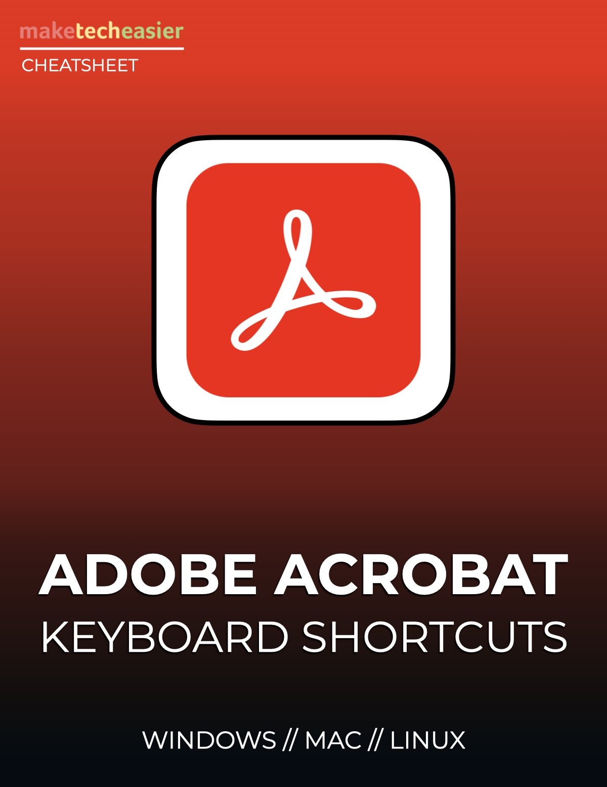 Adobe Acrobat Keyboard Shortcuts