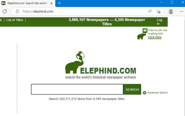 Deep Web Search Engines Elephind