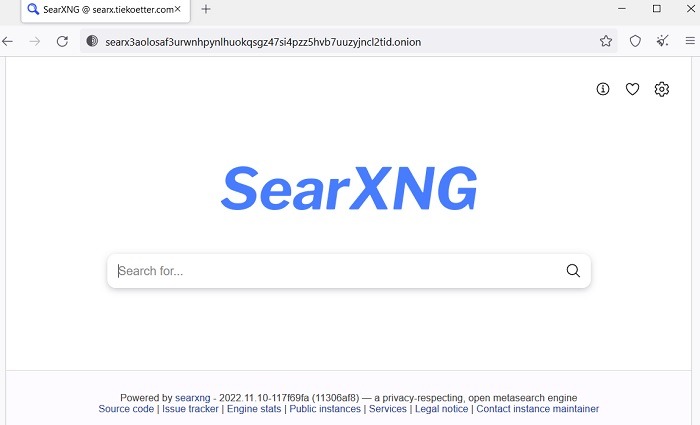 Deep Web Search Engines Searxng