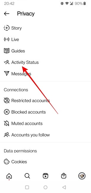 Hide Instagram Mobile Activity Status