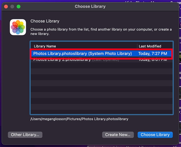 Hide Photos Mac Library Choose