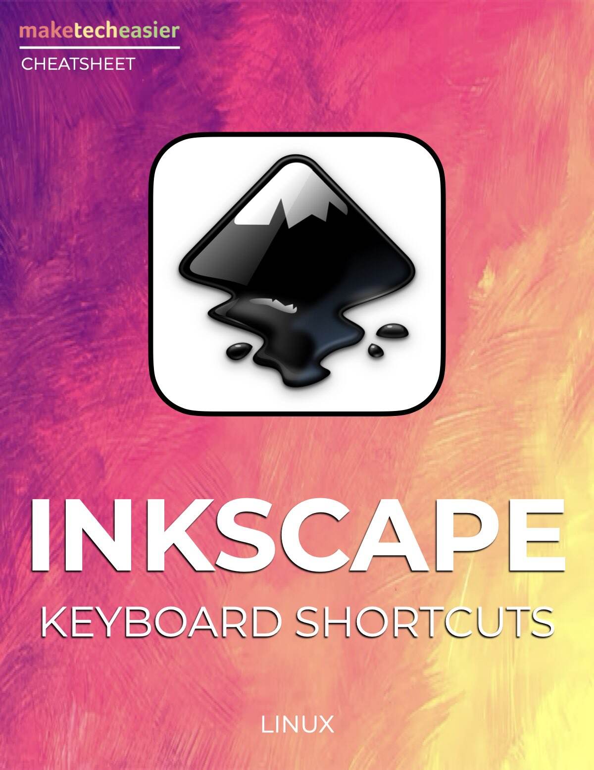 Inkscape Keyboard Shortcuts Cheatsheet Download