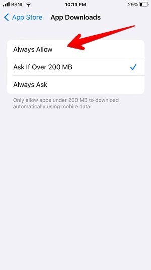 Iphone App Store App Downloads Allow