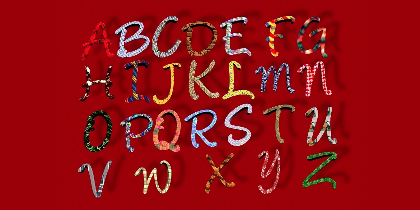Letter styles alphabet