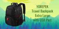 Save 52% on a YOREPEK Travel Backpack, Extra Large, with USB Port
