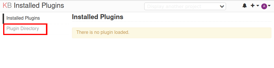 A screenshot showing the "Plugin Directory" subcategory inside the Plugins submenu.